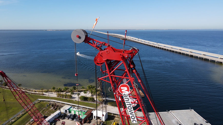 Mega fleet of Manitowoc crawler cranes creates a new chapter in the history of iconic Florida bridge